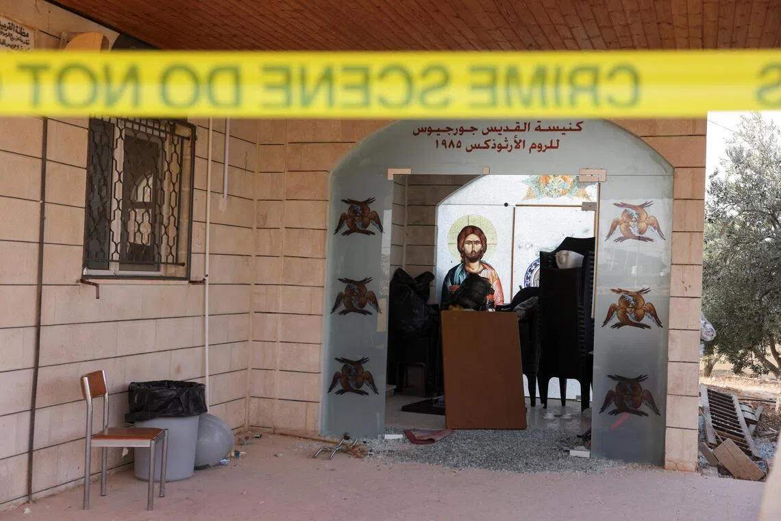 The gunmen killed eight people and wounded 40 in the church attack.
