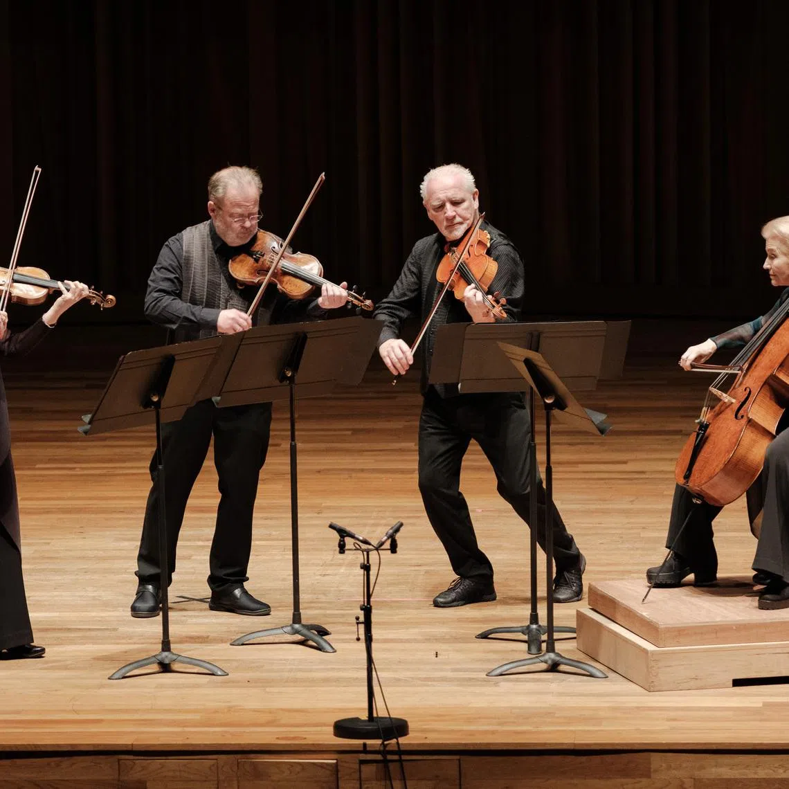  The renowned Brodsky Quartet performed at the Yong Siew Toh Conservatory Concert Hall on March 3. 