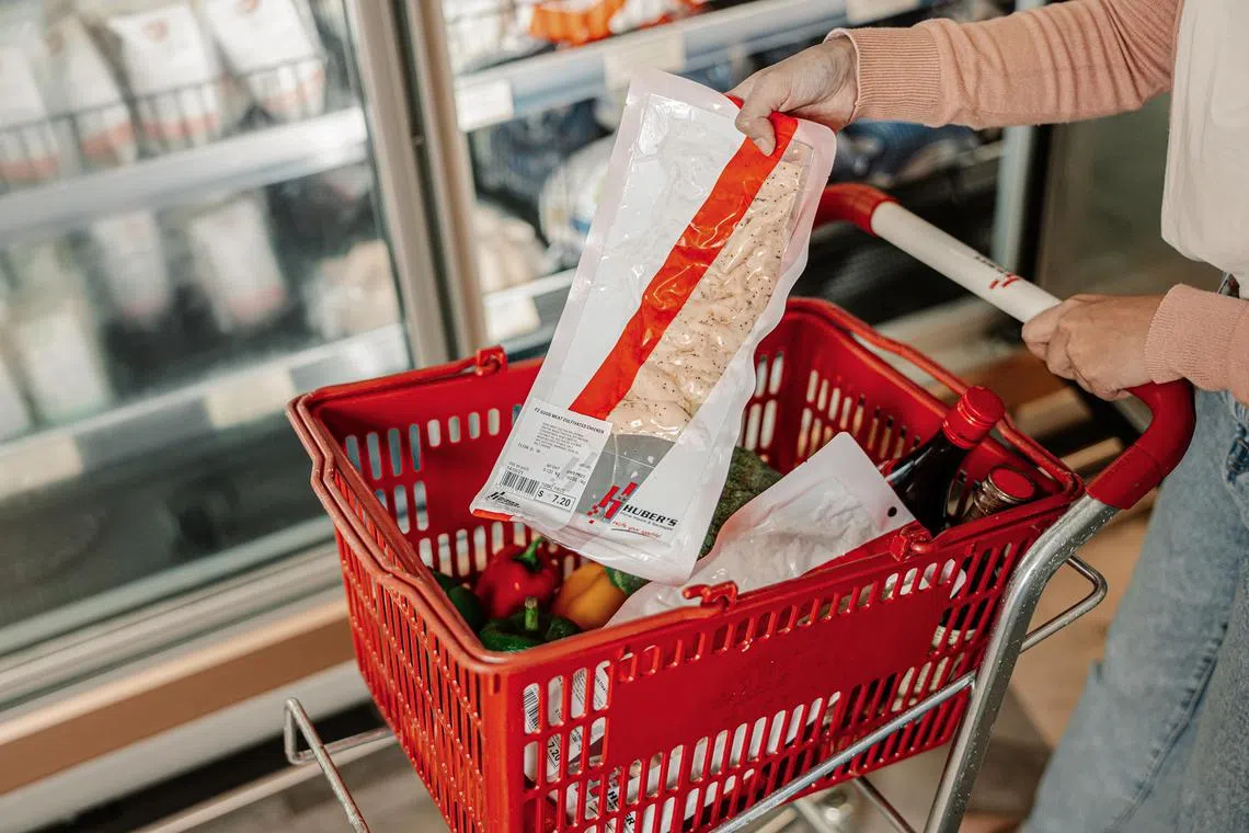 Good Meat 3 is sold at the freezer section of Huber's Butchery. 
