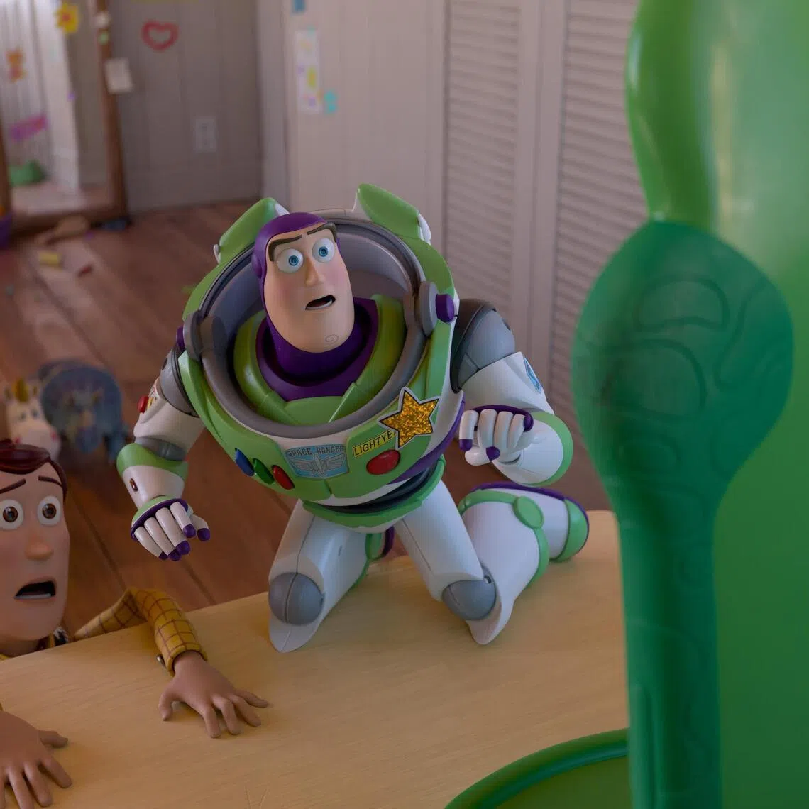 The sequel features Woody, Buzz Lightyear and their gang of toys fighting against competition from a tablet.