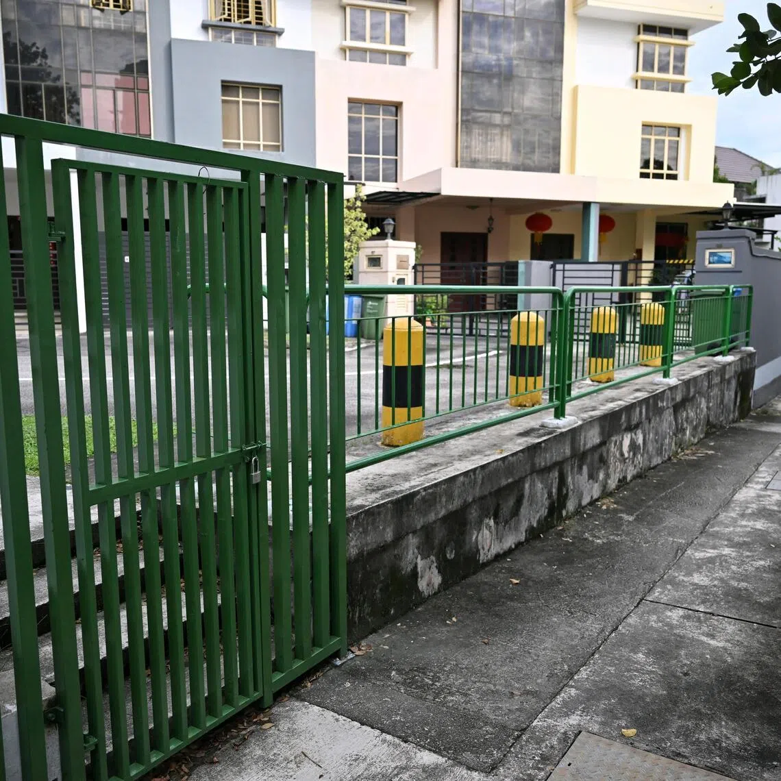 The blocked path between Robey Crescent and Jalan Arif on Nov 20, 2025.