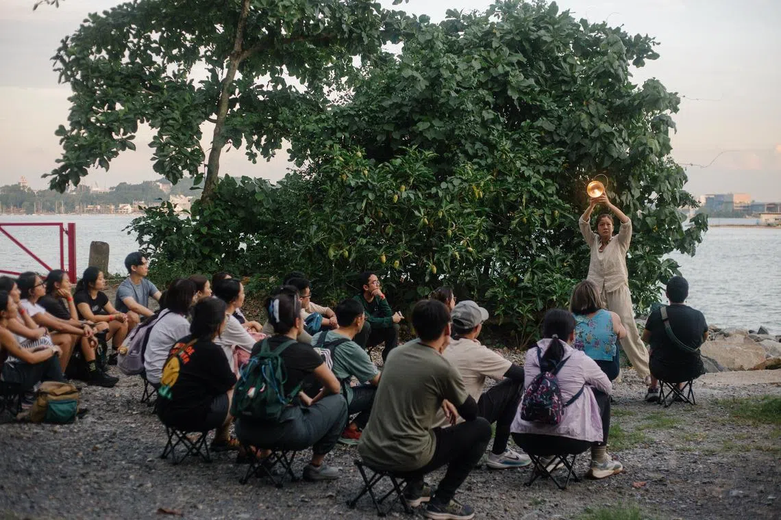 In The Middle Of The Water is a promenade theatre work written by Kok Heng Leun and performed by Chng Xin Xuan. 