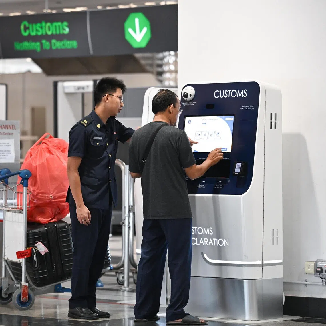Travellers may use the Custom@SG web app to declare and make payment for GST-payable items up to three days in advance.