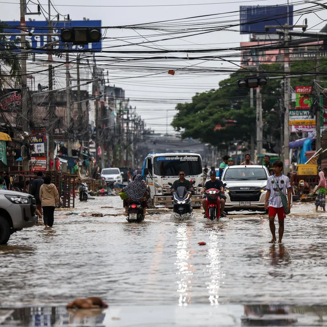 The government has estimated the damage at around 500 billion baht (S$20.28 billion) and the floods are the worst on record for southern Thailand.