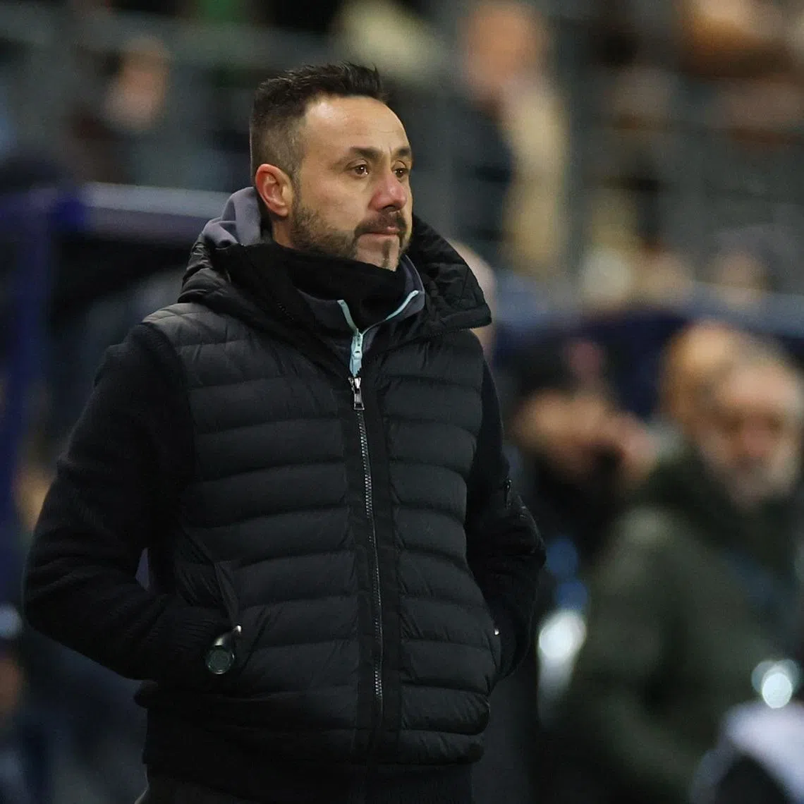 Soccer Football - Ligue 1 - Paris FC v Olympique de Marseille - Stade Jean-Bouin, Paris, France - January 31, 2026 Olympique de Marseille coach Roberto De Zerbi REUTERS/Sarah Meyssonnier
