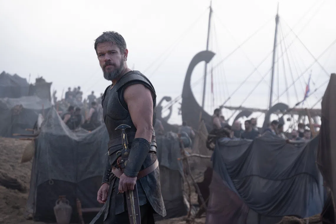 Matt Damon is Odysseus in THE ODYSSEY, written, produced, and directed by Christopher Nolan.