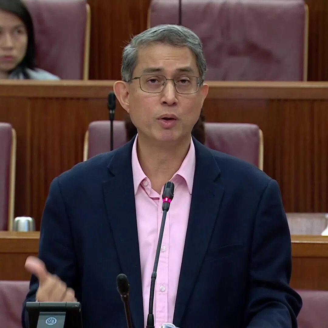 Acting Minister-in-charge of Muslim Affairs Faishal Ibrahim speaking in Parliament on Sept 23.