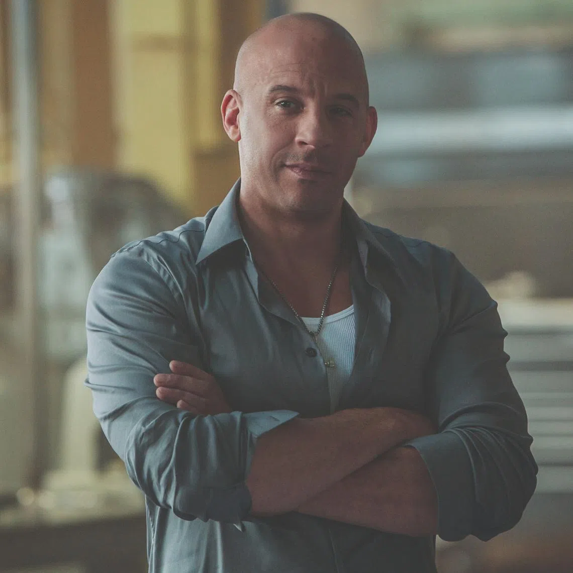 Vin Diesel plays the main protagonist Dominic Toretto in the Fast & Furious film series. 