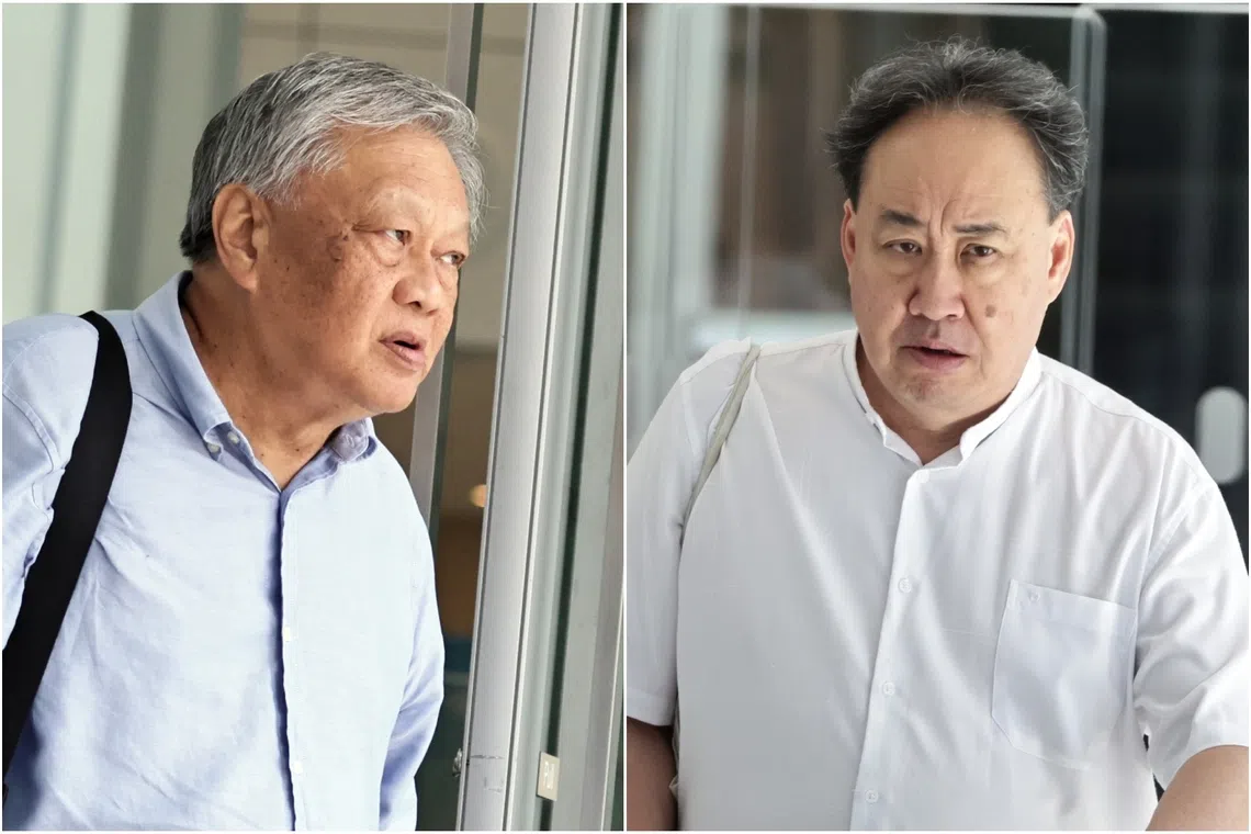 The prosecutor said that text messages showed Leong Sze Hian (left) failed to keep in contact with Lim Tean daily between July 1 and Aug 3.