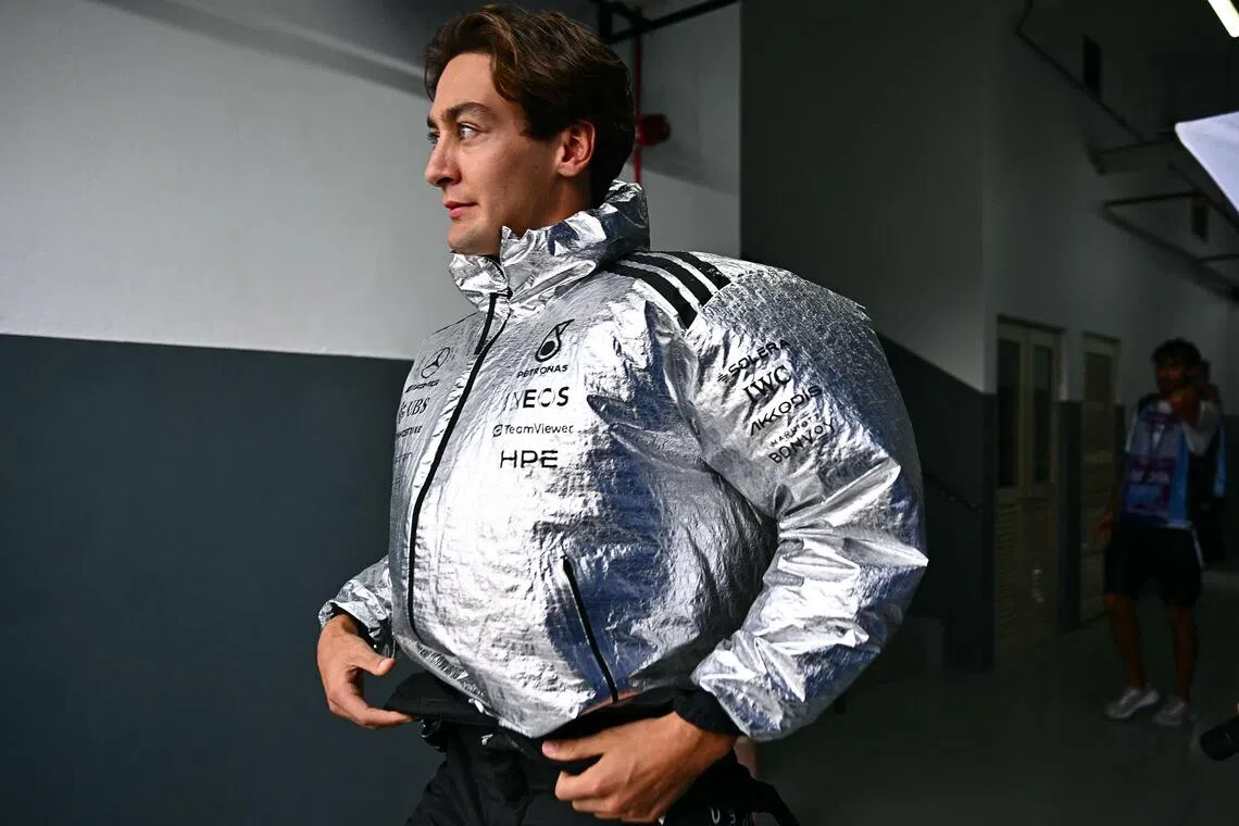 Pre-season Formula 1 title favourite George Russell (above) remained second overall but now is a considerable 84 points behind championship-leading Mercedes teammate Kimi Antonelli.