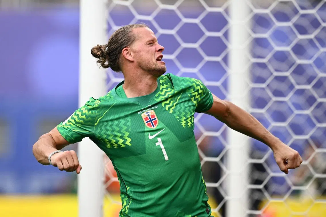 Keeper Nyland steps out of the shadows to propel Norway to World Cup win over Brazil