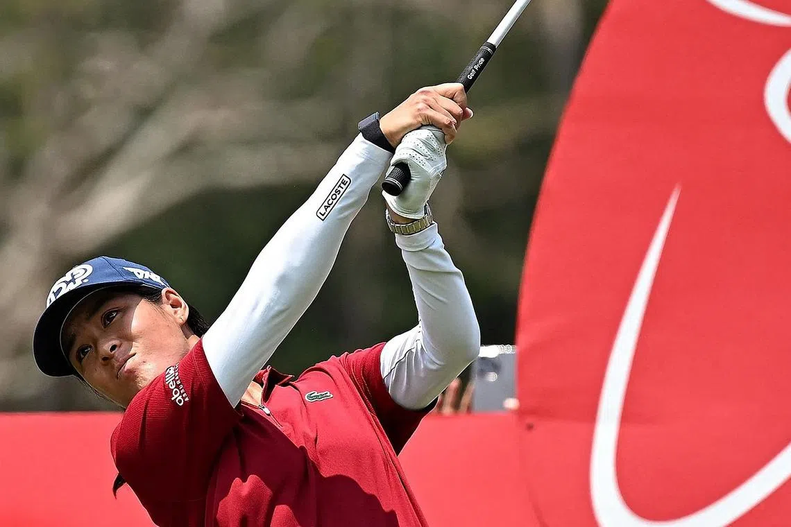 Celine Boutier during the fourth round of the 2023 Honda LPGA Thailand golf tournament in Pattaya, on Feb 26, 2023.
