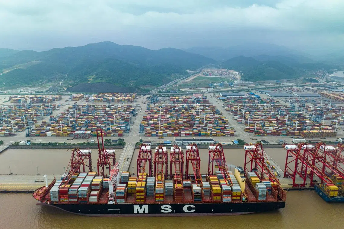 China's exports declined 12.4 per cent from a year earlier, while imports dropped 6.8 per cent. 