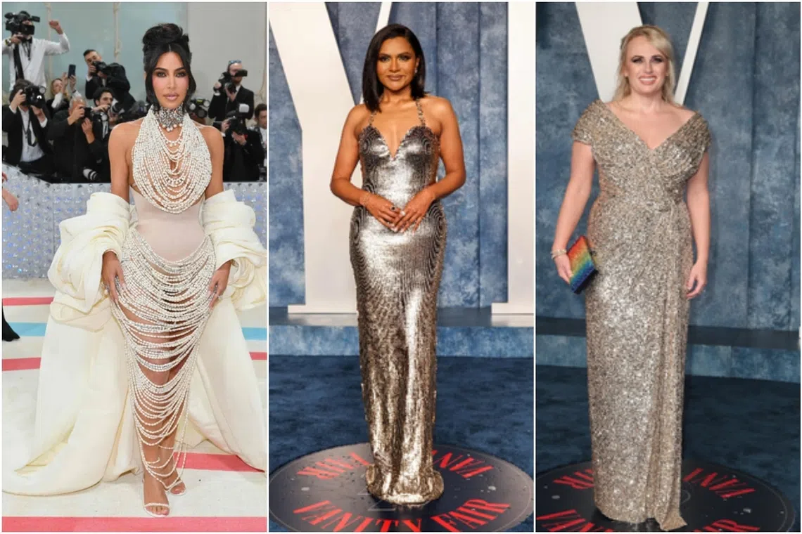 Celebrities such as (from left) Kim Kardashian, Mindy Kaling and Rebel Wilson are rumoured to have used Ozempic to shed weight within a very short space of time.
