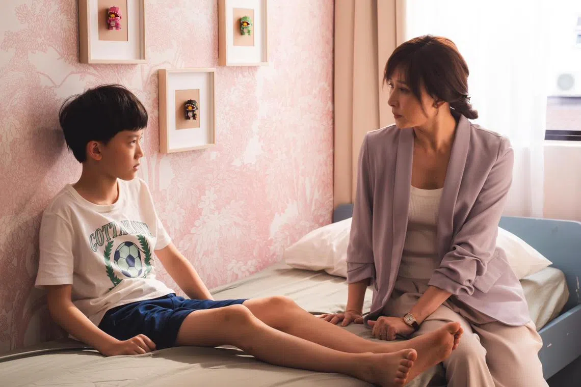 I Not Stupid 3, directed by Jack Neo, stars (L-R) Zhou Yu Chen and Hu Jing in a story about a new immigrant student and his mother adapting to the Singapore school system. 

source: mm2 Entertainment