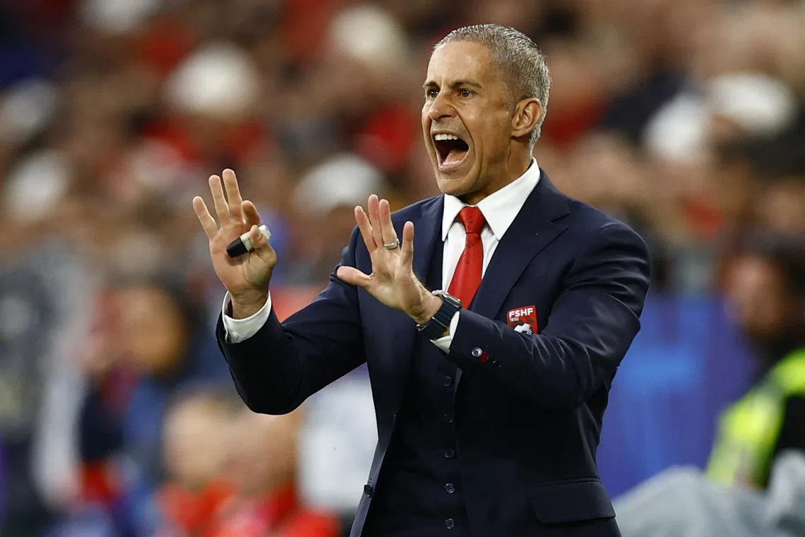 Soccer Football - Euro 2024 - Group B - Italy v Albania - Dortmund BVB Stadion, Dortmund, Germany - June 15, 2024 Albania coach Sylvinho REUTERS/Leon Kuegeler