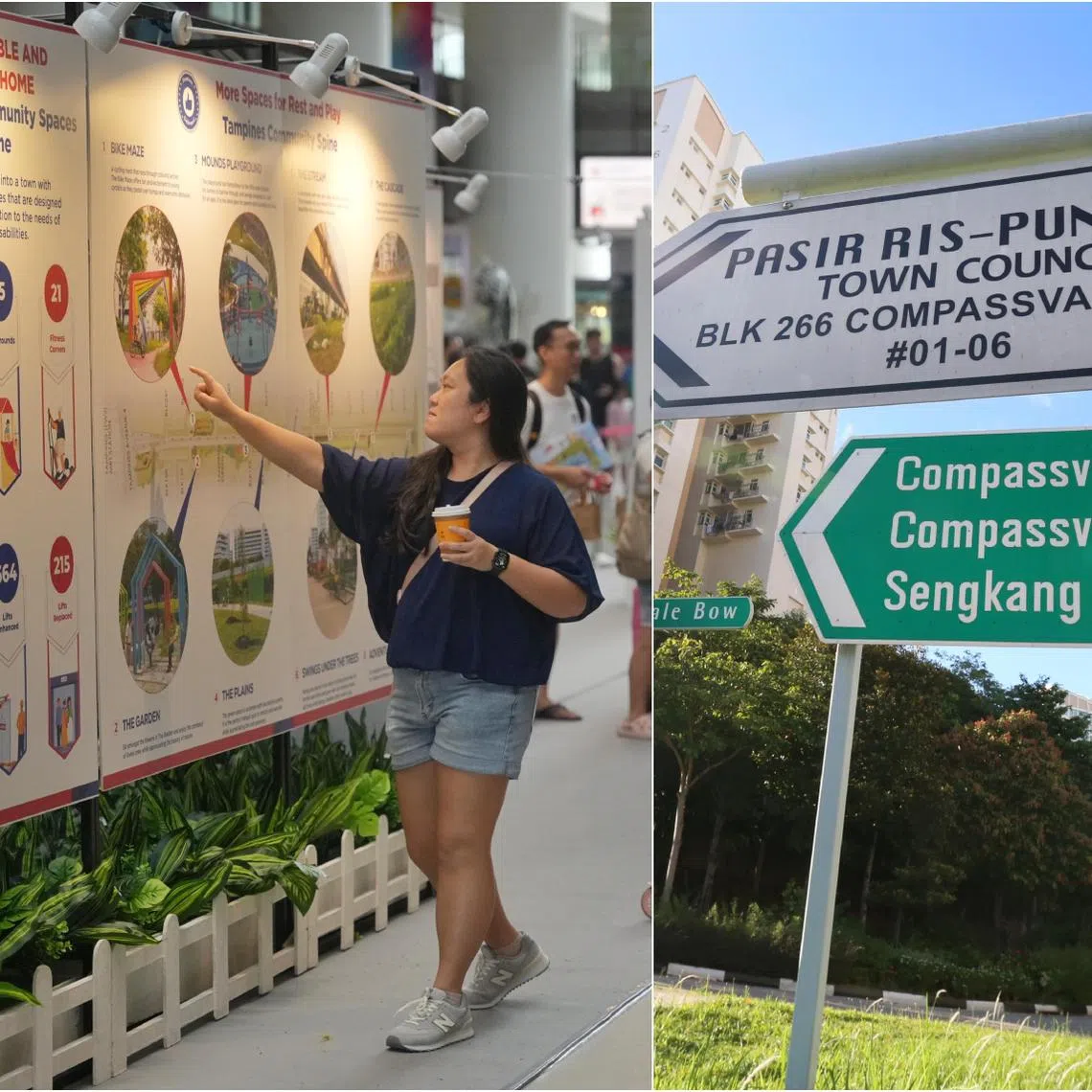 Three GRCs - Tampines (left), Pasir Ris-Punggol (right) and Sembawang - each saw increases of about 11 per cent since 2020.