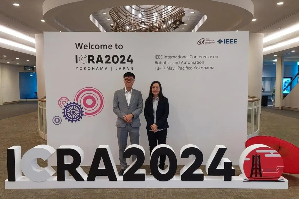 aw rui huan attending the international conference on robotics and automation in yokohama japan in 2024 as part of her overseas exposure and professional growth at htx, one of the best places to work as fresh graduate