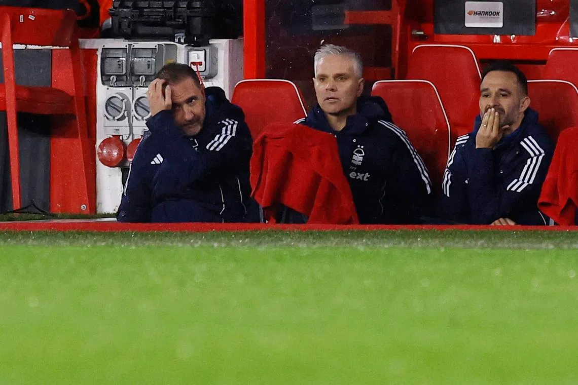 Soccer Football - UEFA Europa League - Play Off - Second Leg - Nottingham Forest v Fenerbahce - The City Ground, Nottingham, Britain - February 26, 2026 Nottingham Forest manager Vitor Pereira looks on Action Images via Reuters/Andrew Couldridge