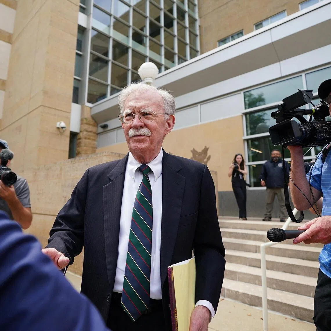 John Bolton pleaded guilty in federal court on June 26 to mishandling classified information and faces up to five years in prison.