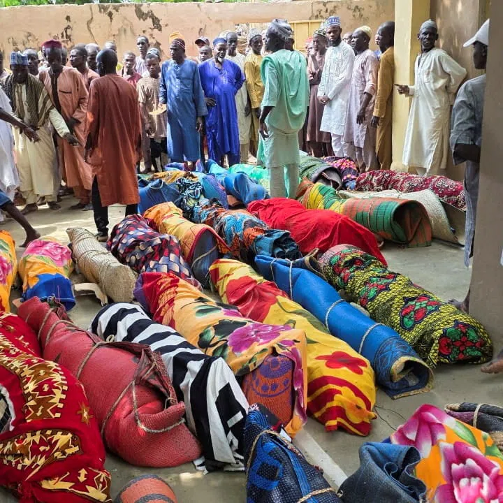 Victims awaiting burial after an overloaded boat capsized on Aug 20 in Nigeria’s north-west Sokoto state.