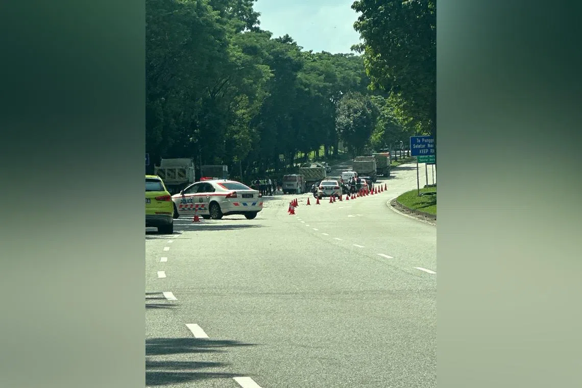 A 35-year-old man was pronounced dead at the scene.