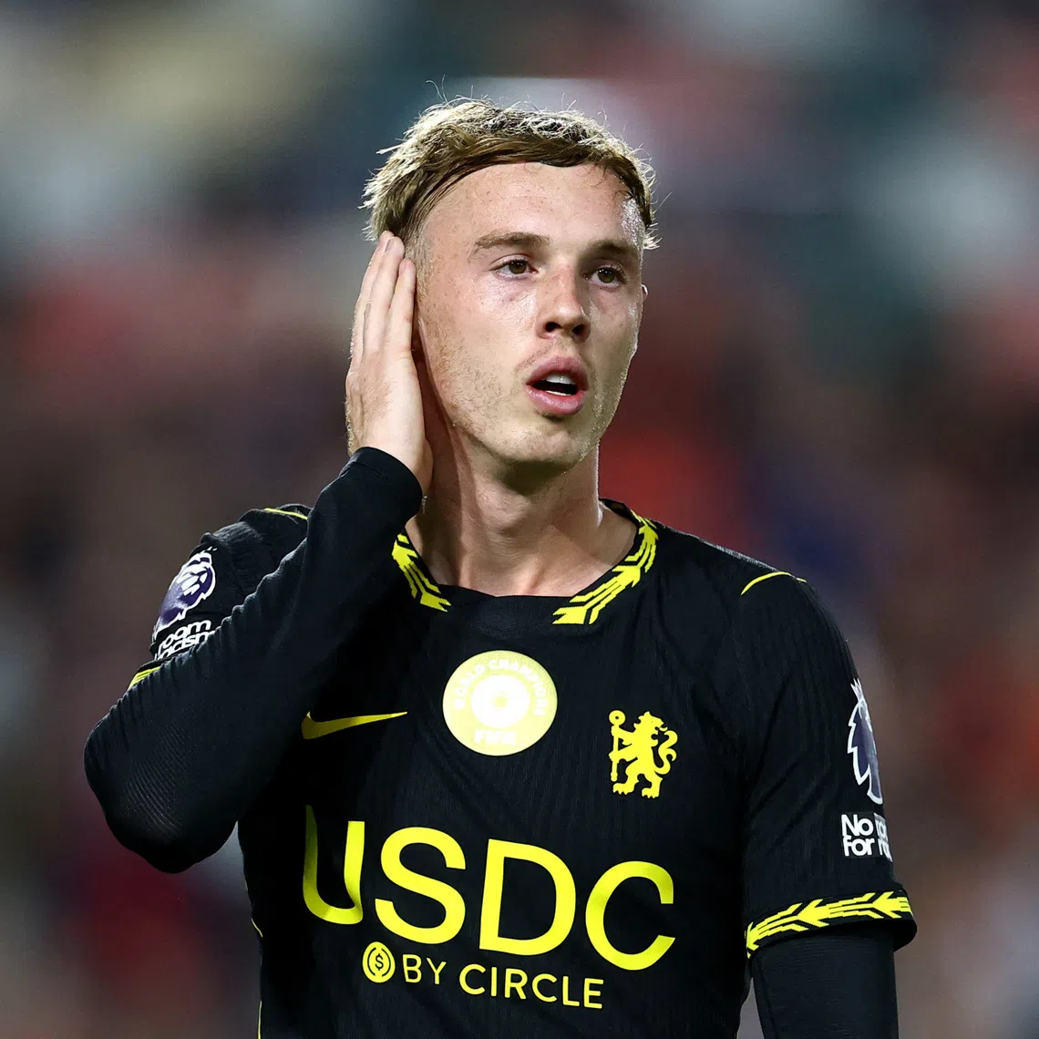 Soccer Football - Premier League - Brentford v Chelsea - GTech Community Stadium, London, Britain - September 18, 2026 Chelsea's Cole Palmer reacts Action Images via Reuters/Peter Cziborra