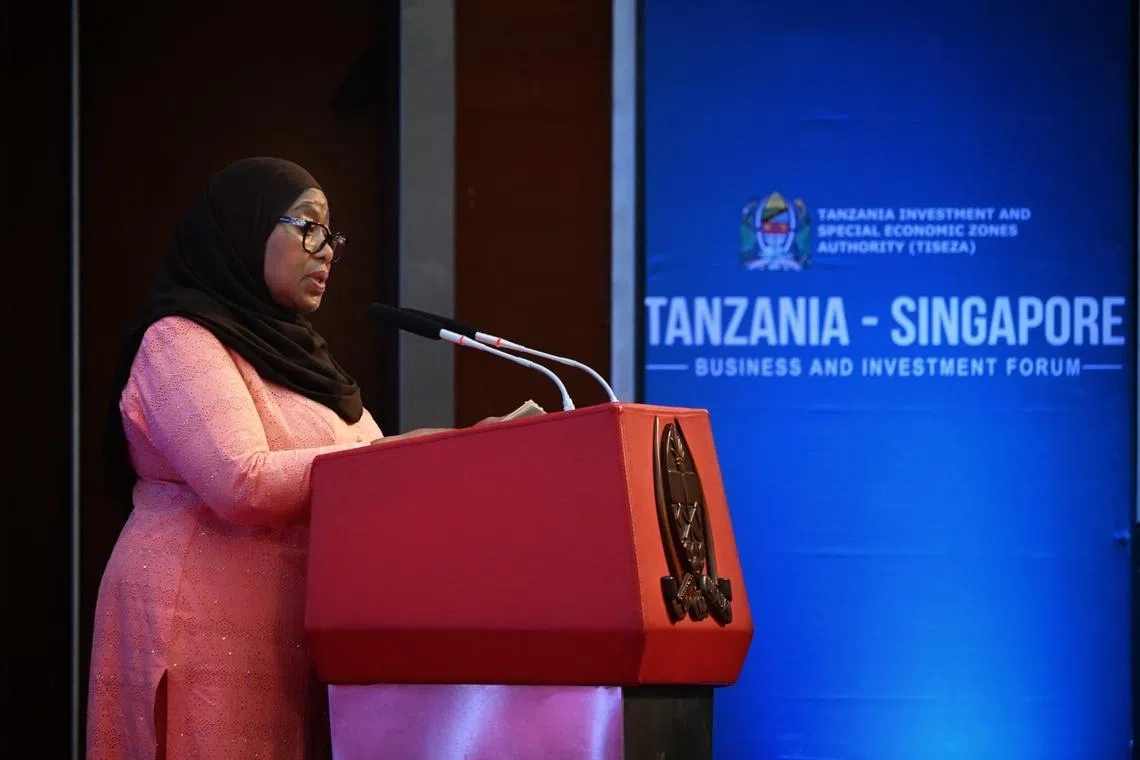 Tanzanian President Samia Suluhu Hassan pointed to Singapore’s record in economic transformation, port development, technology and investment management as a reference for Tanzania as it pursues its own industrialisation and logistics agenda.
