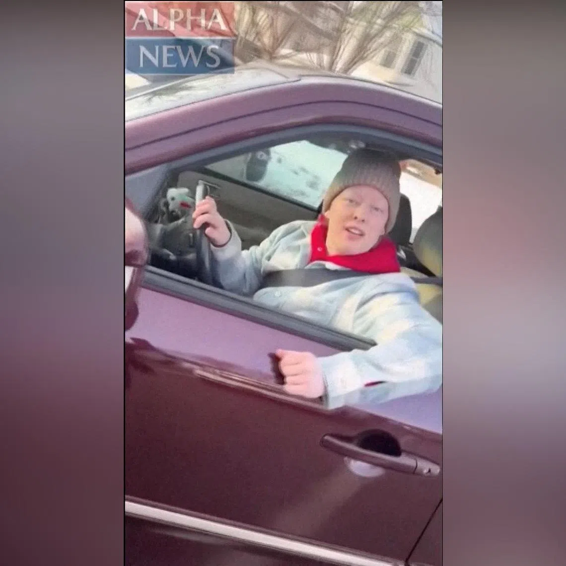 Renee Good seen in a video in her car, moments before she was shot by a US Immigration officer in Minneapolis.