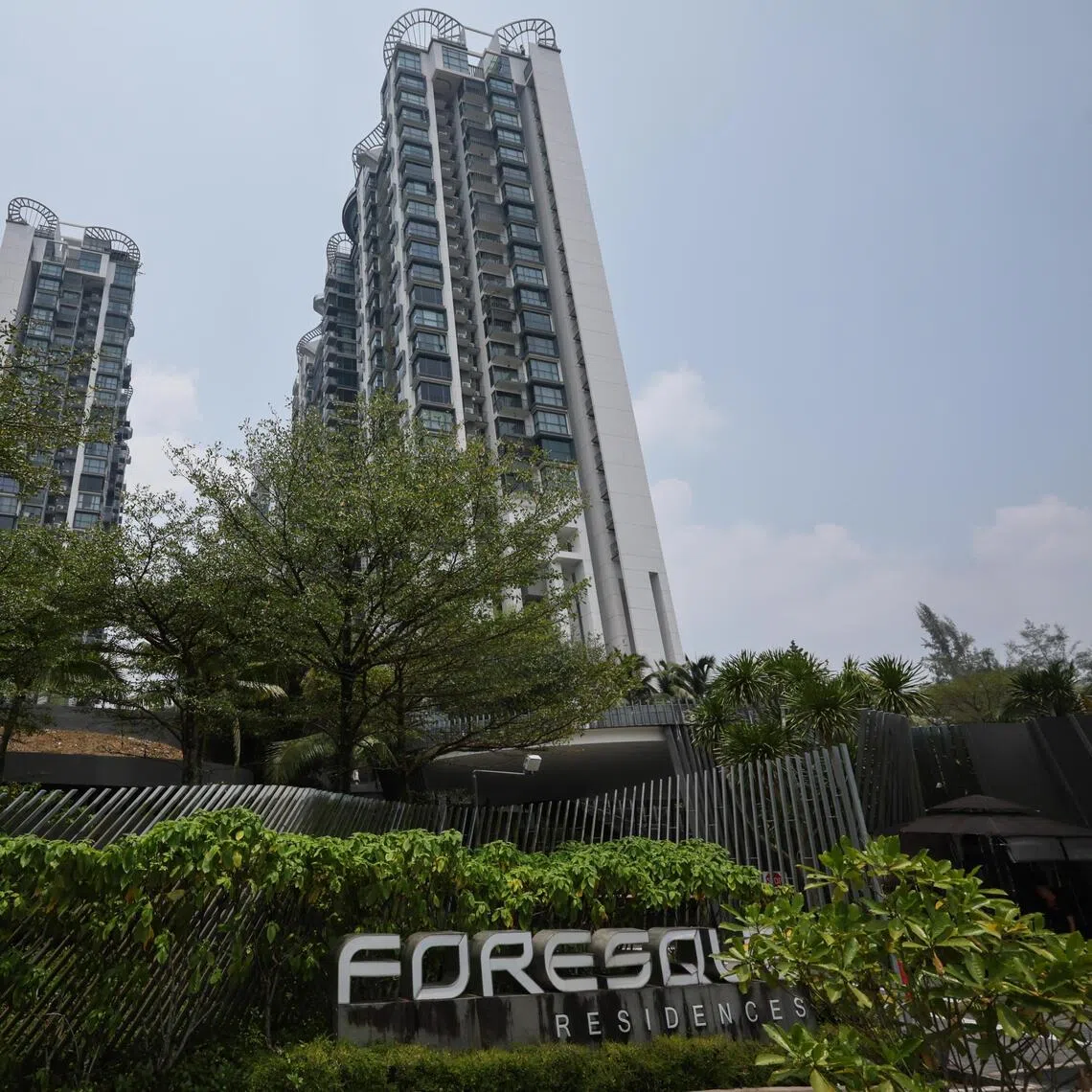 On Feb 15, 2025, a piece of cement apparently detached from the underside of a third-floor balcony at Block 105 and landed in the private enclosed space of a first-floor unit below.