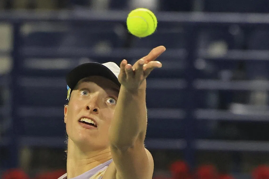 Swiatek has dropped only eight games in her last six matches, a stretch which saw her lift the Doha title.
