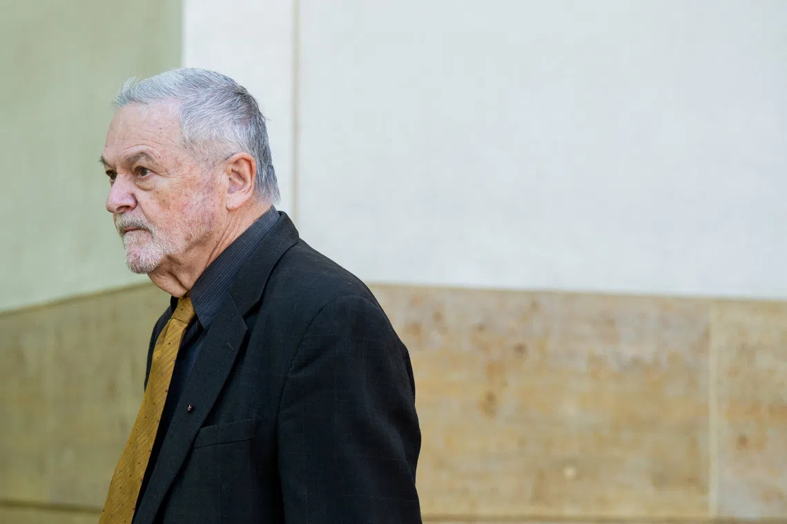 Former National Institutes of Health (NIH) official David Morens departs following his arraignment on charges of evading federal records requests related to COVID-19 pandemic research grants and the use of personal email for government business, at U.S. District Court in Greenbelt, Maryland, U.S., May 8, 2026. REUTERS/Annabelle Gordon