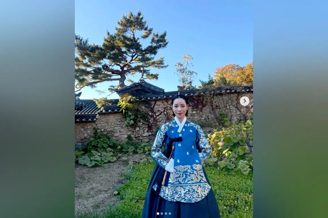 Lim Ji-yeon on the set of My Royal Nemesis.