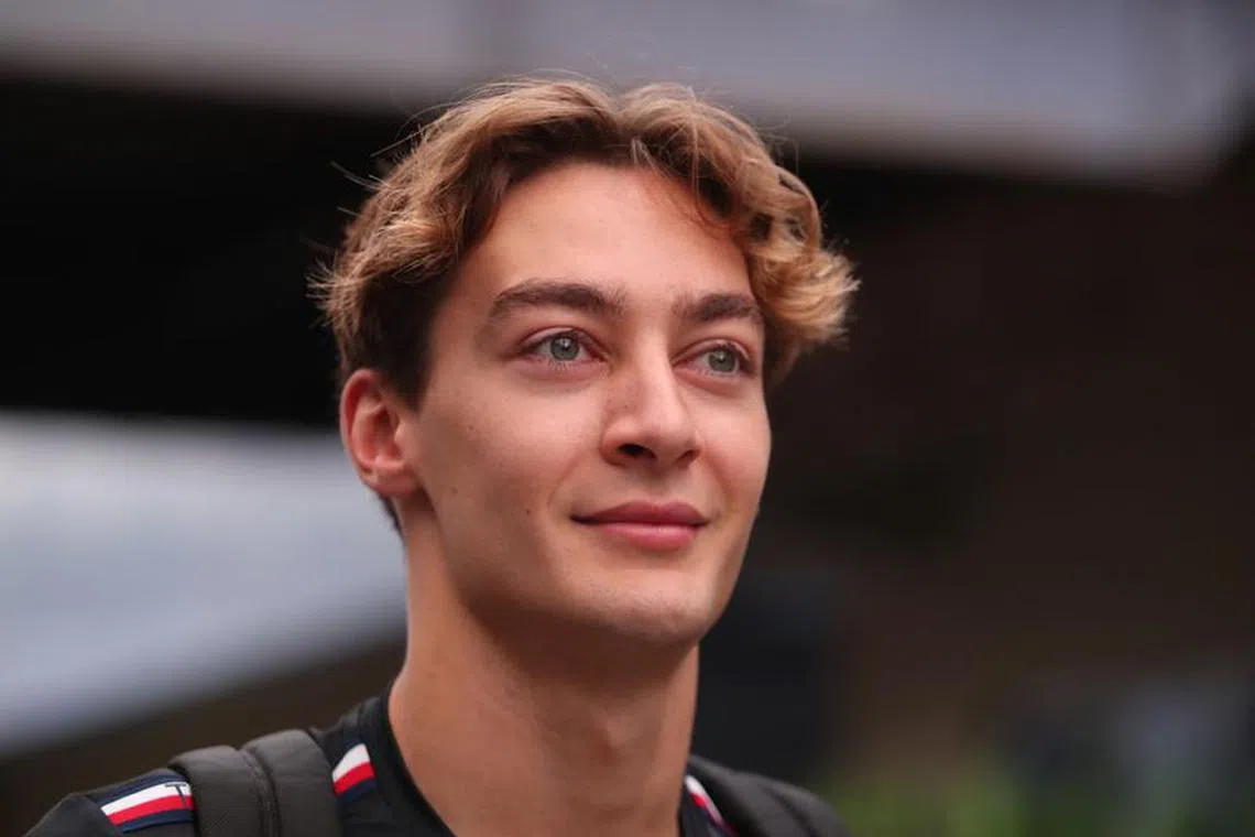 FILE PHOTO: Formula One F1 - Brazilian Grand Prix - Jose Carlos Pace Circuit, Sao Paulo, Brazil - November 5, 2023 Mercedes' George Russell before the race REUTERS/Amanda Perobelli/File Photo