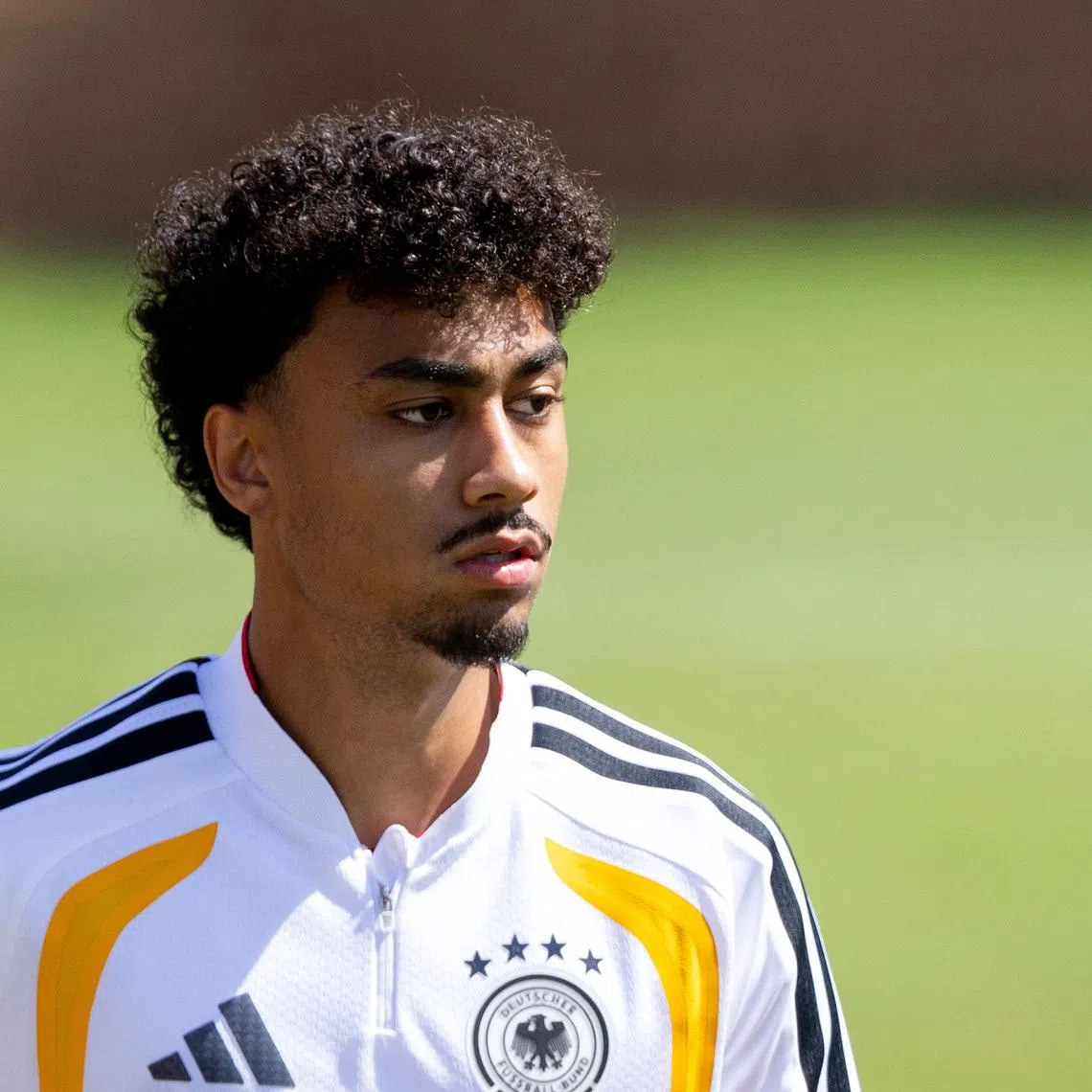 Soccer Football - FIFA World Cup 2026 - Germany Training - Wake Forest University, Winston-Salem, North Carolina, U.S. - June 24, 2026 Germany's Nathaniel Brown during training IMAGN IMAGES via Reuters/Scott Kinser