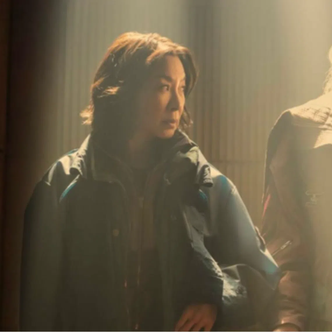 Malaysian actress Michelle Yeoh (left) stars as Olwen, a replicant who is on her last leg of her life, in Blade Runner 2099.