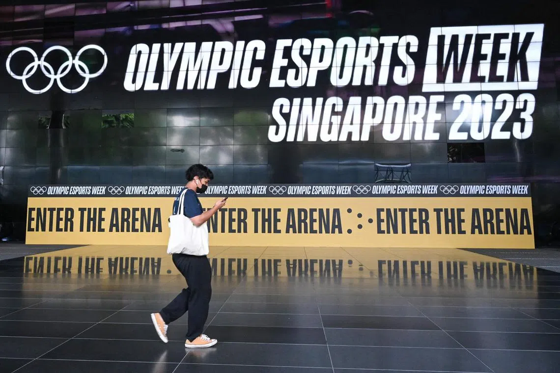 The Olympic Esports Week kicks off at Suntec City convention and exhibition hall in Singapore on Thursday.