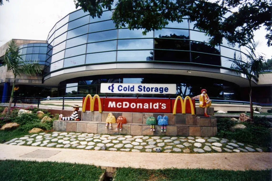 File photo of the now-demolished McDonald’s outlet at King Albert Park on 20 August 1991.