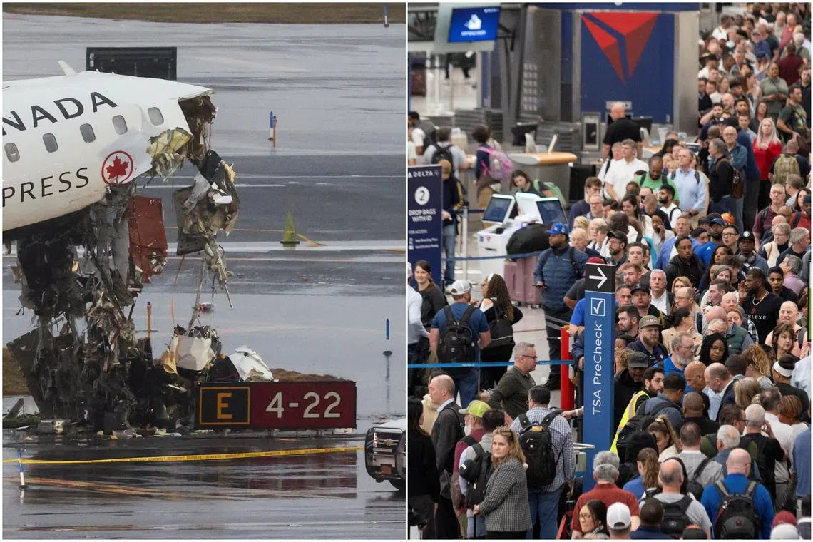 2 dead in Air Canada jet collision at New York’s LaGuardia, Trump deploys ICE to strained US airports