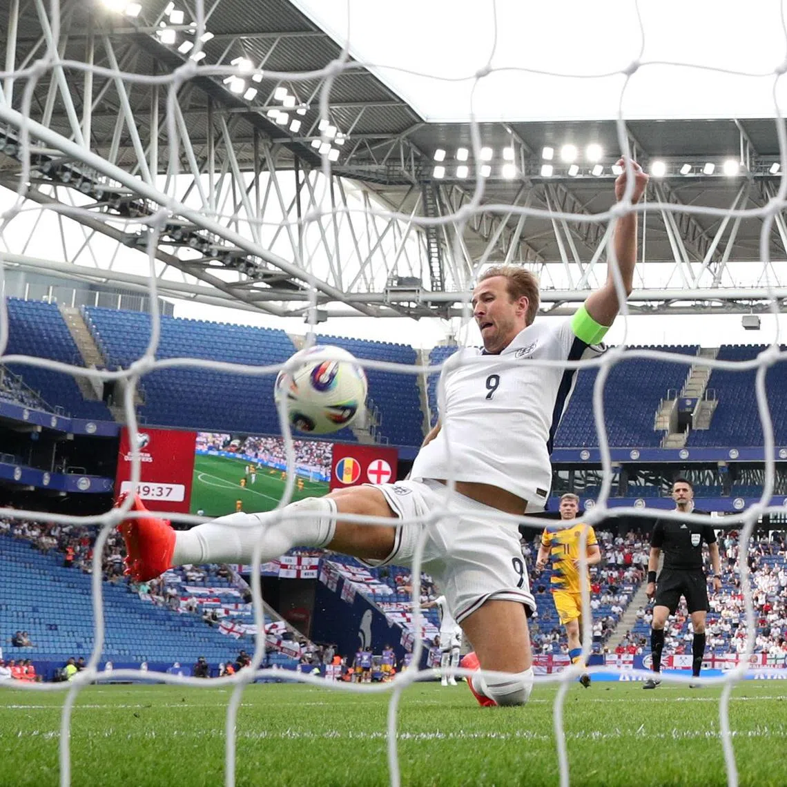 Harry Kane scores in the 50th minute for England for a 1-0 win against ANdorra, who sit 173rd in the world rankings. 