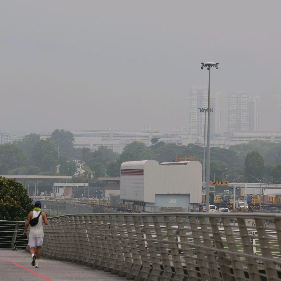 The 24-hour PSI readings were in the unhealthy band across Singapore from noon on Oct 7 to 5pm on Oct 8.