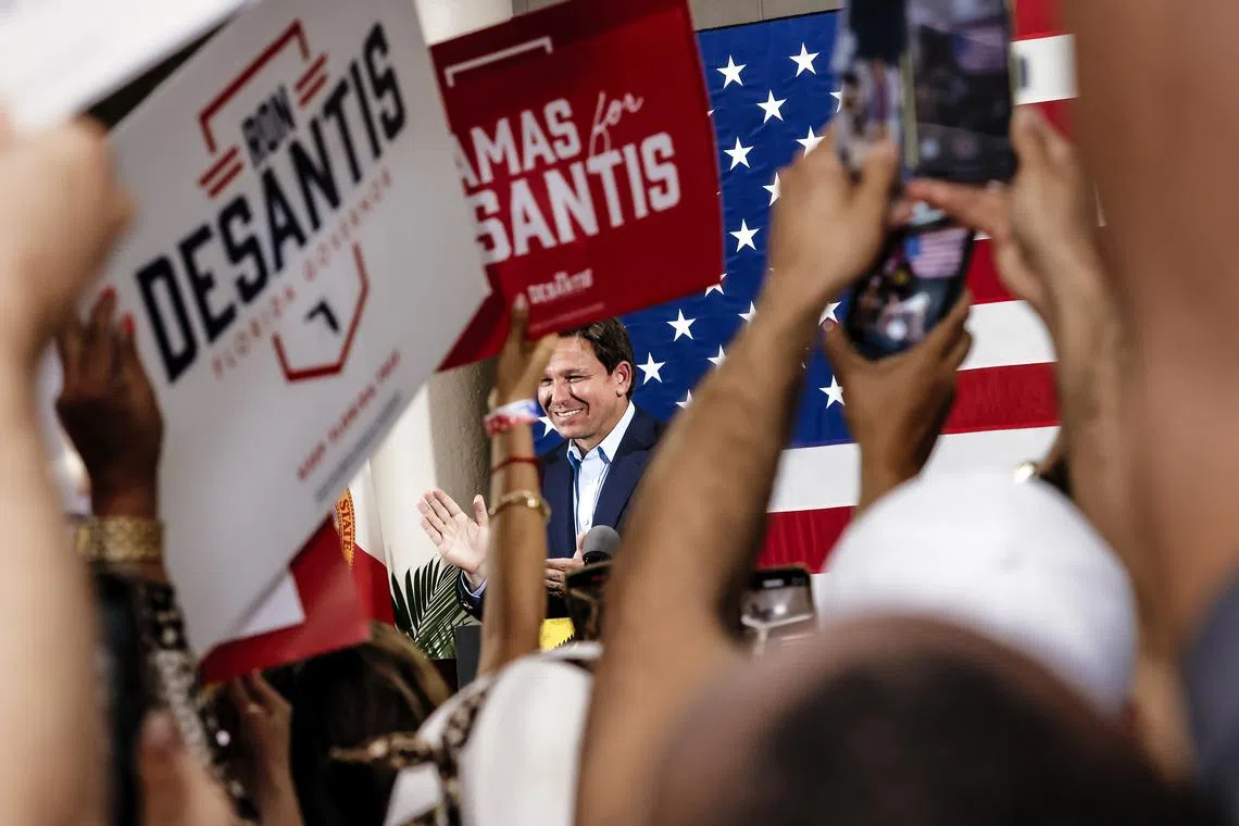 ABC and CNN projected a win for Florida Governor Ron DeSantis, the rising star of America’s political right. 
