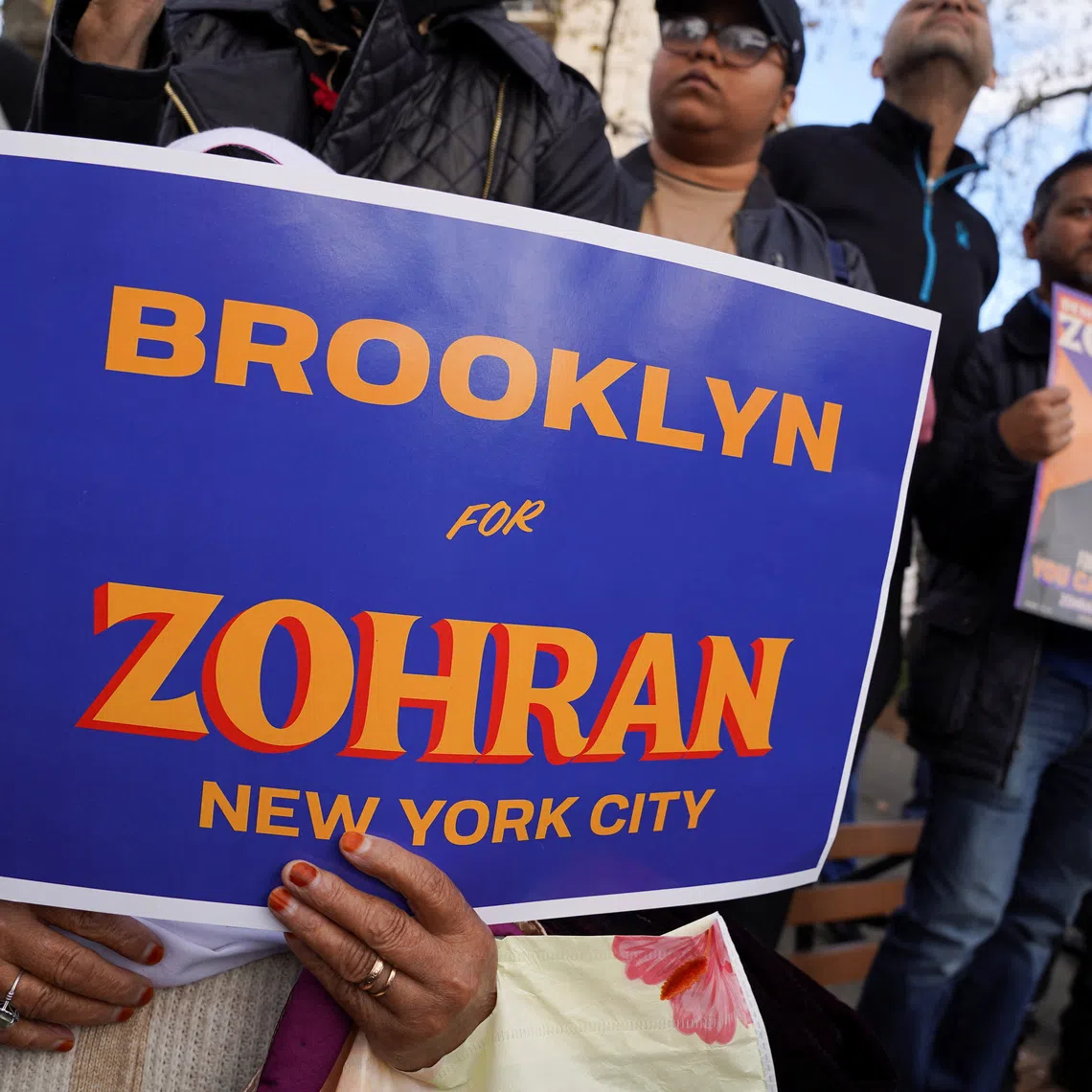 Supporters of Democratic candidate for New York City mayor, Zohran Mamdani, attend a campaign event on the final weekend before the 2025 New York City mayoral Election in the Queens borough of New York City, U.S., November 1, 2025.   REUTERS/Ryan Murphy