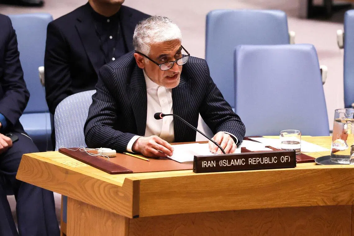 The “unlawful” blockade “constitutes a serious violation of the fundamental principles of the international law of the sea”, Iran’s ambassador to the United Nations Amir Saeid Iravani wrote in a letter.