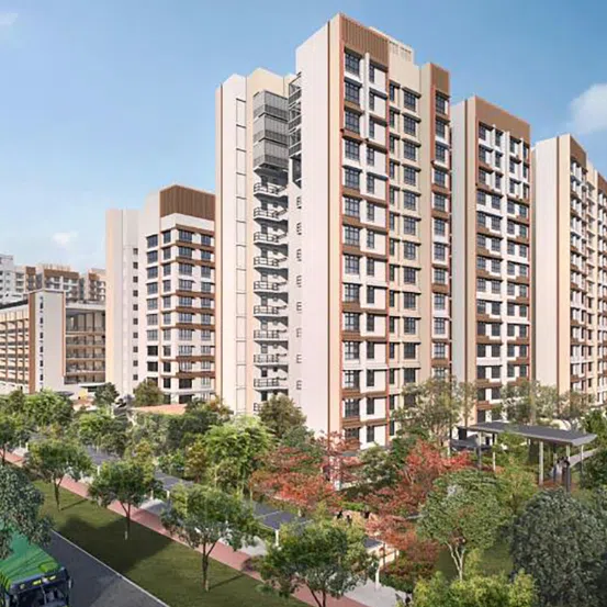 (Clockwise from top left) The Chencharu Grove, Yishun Grove, Fernvale Plains and Ping Yi Court BTO projects will be offered in the upcoming October sales exercise.