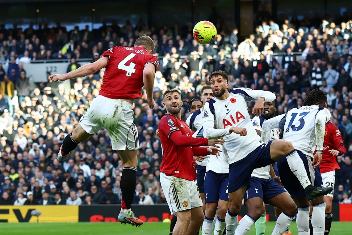 De Ligt's last-gasp equaliser earns Man United 2-2 draw at Spurs