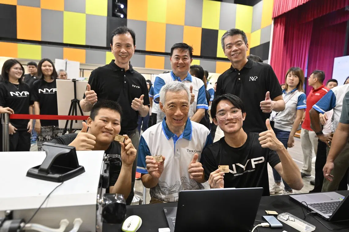 nanyang polytechnic sustainability event for singapore businesses with senior minister lee hsien loong 