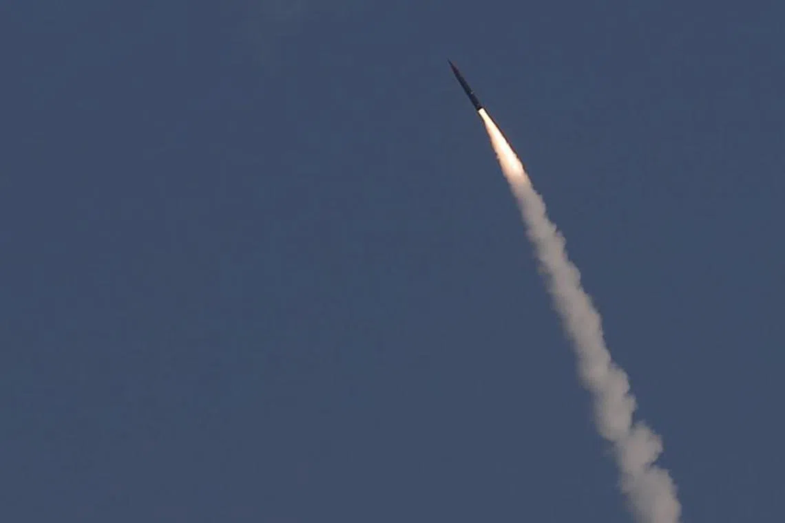 An "Arrow 3" ballistic missile interceptor is seen during its test launch near Ashdod December 10, 2015. REUTERS/Amir Cohen/File Photo