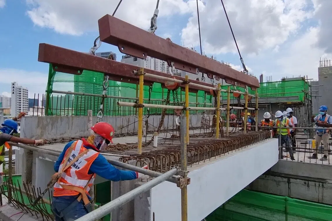 Kempas Residences BTO link bridge Kwan Yong Construction