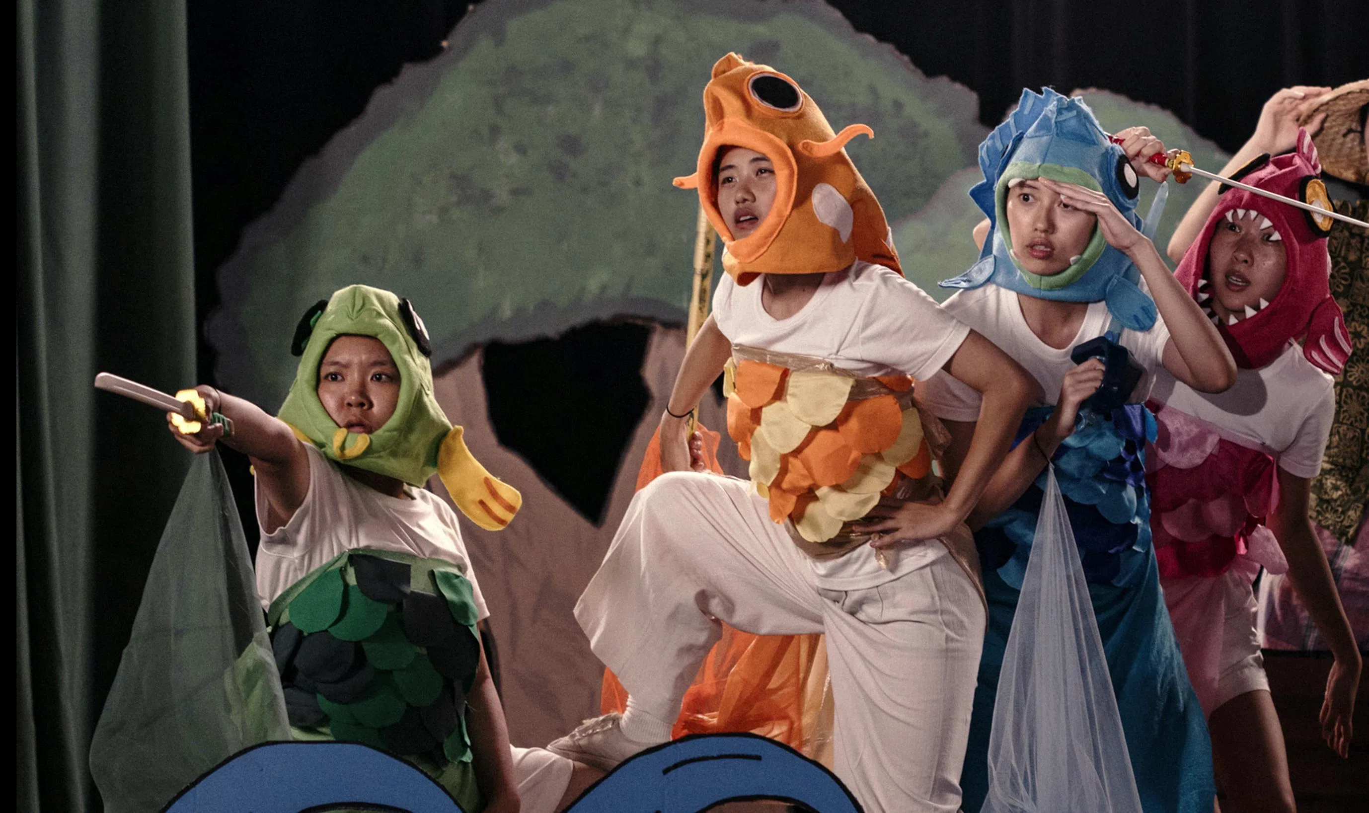 (From left) Genevieve Tan, Ranice Tay, Nicole Lee and Lim Shi-An in Amoeba.